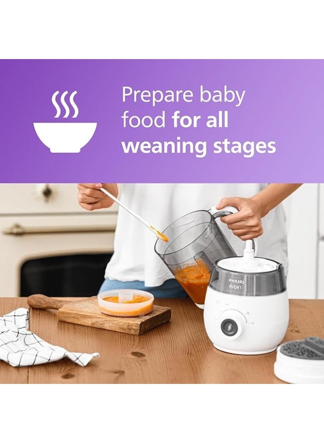 Avent Philips 4 in 1 COMBINED STEAMER AND BLENDER + RECIPE BOOKLET + 120ml STORAGE BOWL - Image 4